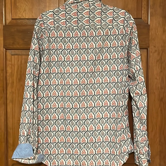 Consequence mens floral print button front slim fit size large - Picture 6 of 8